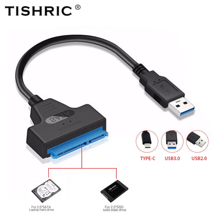 TISHRIC M.2 NGFF Msata SSD To SATA 3.0 2.5 Adapter M2 PCI SSD Converter Riser Card For PC Laptop Add On Card up to 6Gps