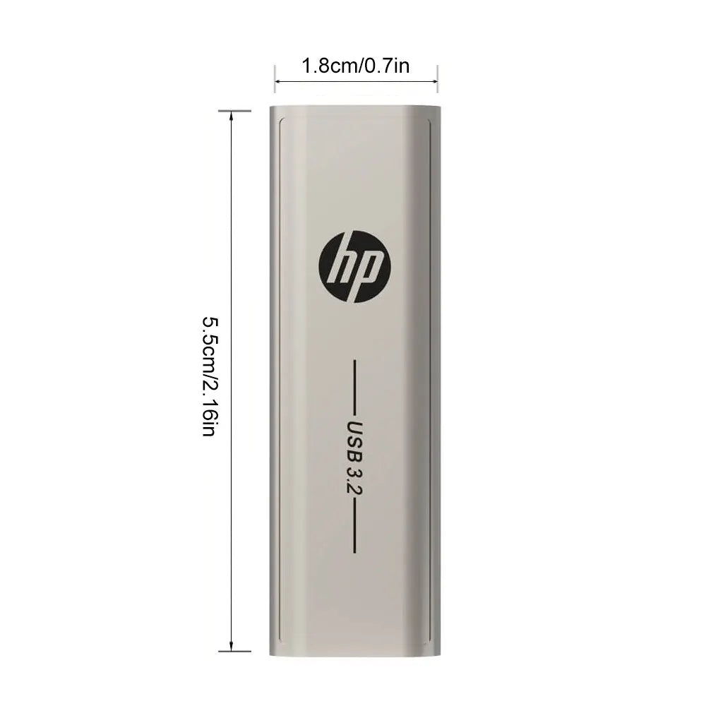 HP Type C Two in One USB Flash Drive 64GB 128GB 256GB Computer Mobile Phone Dual Use USB Flash Drive Rotating Creative USB 3.2