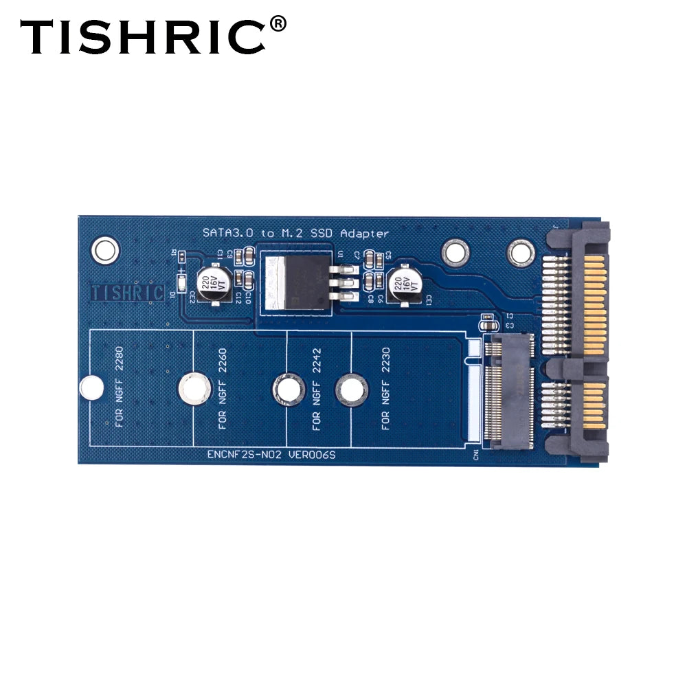 TISHRIC M.2 NGFF Msata SSD To SATA 3.0 2.5 Adapter M2 PCI SSD Converter Riser Card For PC Laptop Add On Card up to 6Gps