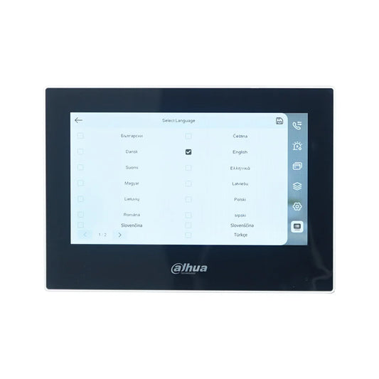 Dahua VTH2621GW-P / VTH2621G-P 802.3af PoE 7inch Touch Indoor Monitor,doorbell Monitor,Video Intercom, Built-in 32GB SD card