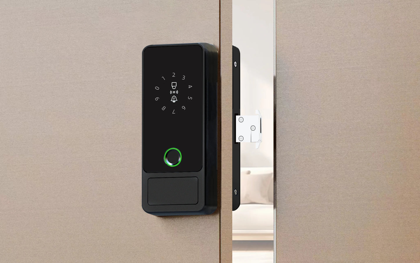 CDOK G18Tuya Bluetooth password lock, APP/fingerprint/password/swipe card/key unlock