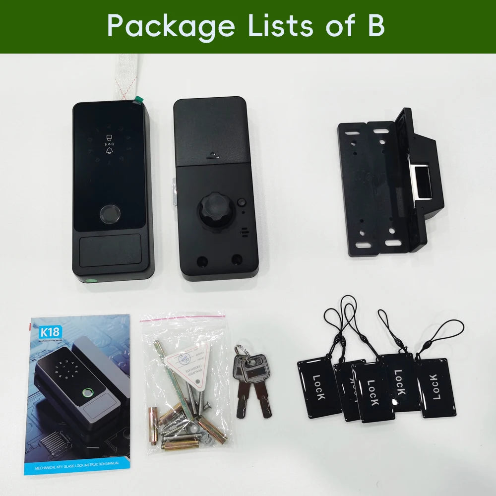 CDOK G18Tuya Bluetooth password lock, APP/fingerprint/password/swipe card/key unlock