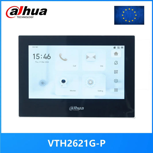 Dahua VTH2621GW-P / VTH2621G-P 802.3af PoE 7inch Touch Indoor Monitor,doorbell Monitor,Video Intercom, Built-in 32GB SD card