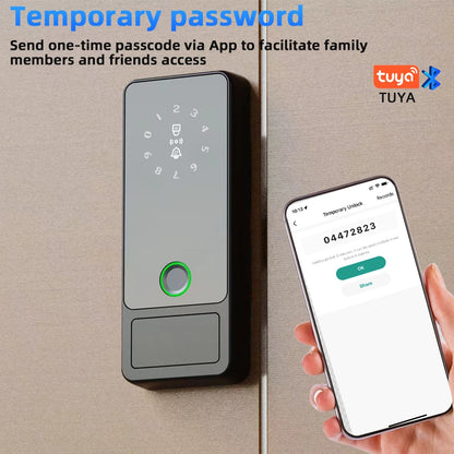 CDOK G18Tuya Bluetooth password lock, APP/fingerprint/password/swipe card/key unlock