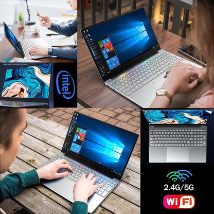 laptop computer 15.6 Inch IPS Screen 16GB RAM Intel 11th Celeron N5095 computador  Windows 10 11 Pro Office Notebook Pc Portable