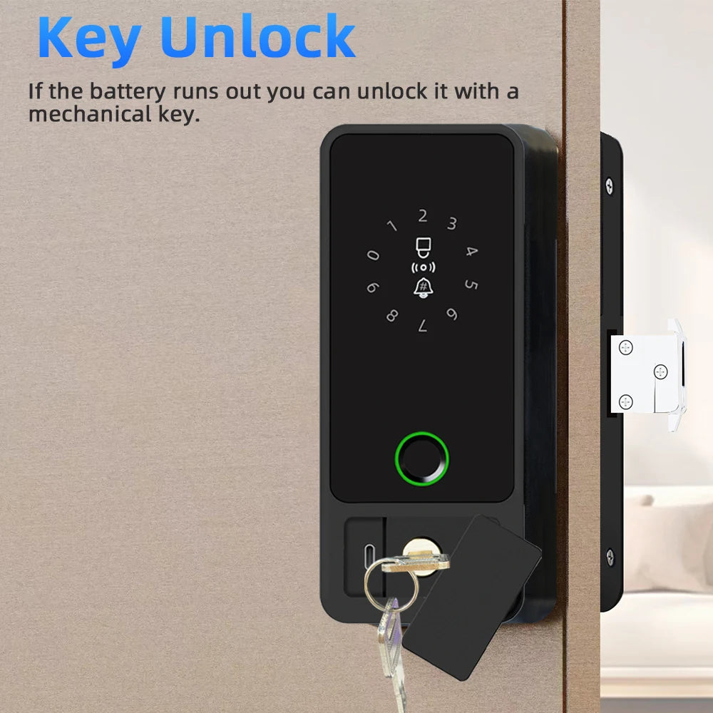 CDOK G18Tuya Bluetooth password lock, APP/fingerprint/password/swipe card/key unlock