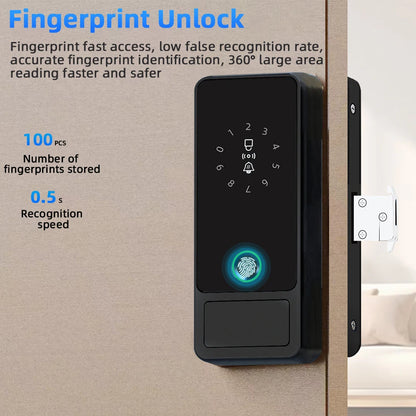 CDOK G18Tuya Bluetooth password lock, APP/fingerprint/password/swipe card/key unlock