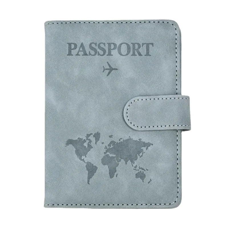 Passport Cover PU Leather Man Women Travel Passport Holder with Credit Card Holder Case Wallet Protector Cover Case