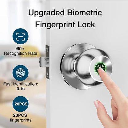 CIEPOJIET Fingerprint Lock for Tuya Smart Lock with Bluetooth Door Lock Keyless Entry with Fingerprint and Tuya App