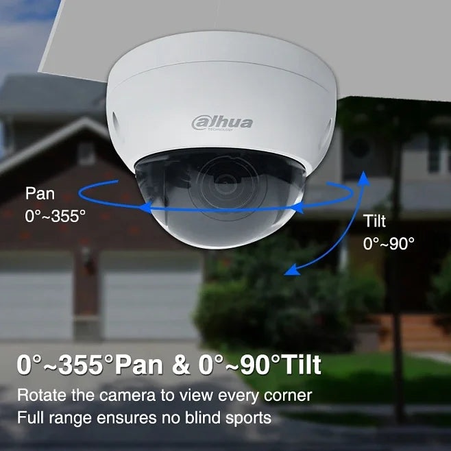 Dahua SD22404DB-GNY Upgrade of SD22404T-GN 4MP Starlight WizSense PTZ Network Camera POE H.265 2.8mm~12mm 4x IP Camera Security